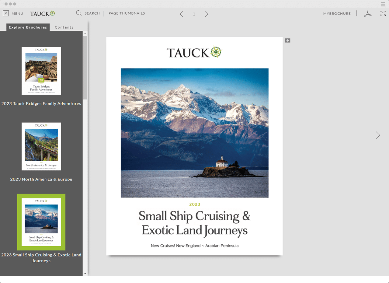 Tauck Digital Brochure